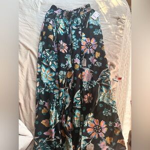 Free People Floral Wide Leg Pants